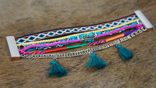 Multicolor Ibiza Bracelet 6-Layer (1 pc)
