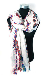 Beautiful Cream-Colored Ibiza Look Scarf (1 pc)