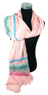 Luxury Ibiza Look Scarf Pink (1 pc)