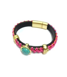Luxury Ibiza Bracelet Pink / Turquoise (1 pc)