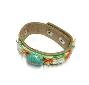 Ibiza Look Bracelet with Buddha Green (1 pc)