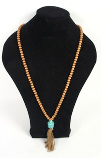 Brown Buddha Necklace (1 pc)