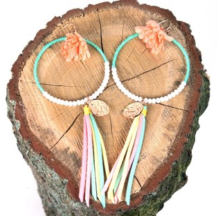 Colored Ibiza Style Earrings (1 pc)