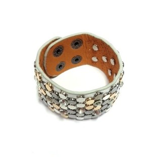 Luxury Wide Bracelet Silver Studs (1 pc)