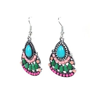 Ibiza Look Earrings Multicolor (1 pc)