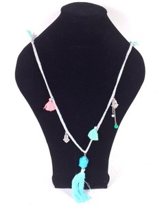 Ibiza Style Buddha Necklace Blue (1 pc)