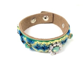 Luxury Ibiza Look Bracelet Mint Flower (1 pc)