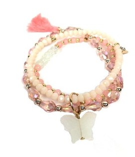 Ibiza Bracelet Pink 3-Layer (1 pc)