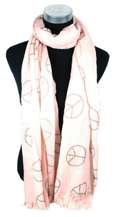 Ibiza Style Scarf Salmon Peace (1 pc)