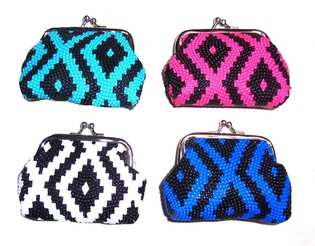 Beautiful Ibiza Style Wallet Mix Colors (12 pcs)
