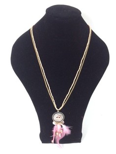 Ibiza Style Necklace Peace Salmon (1 pc)