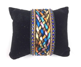 Ibiza Style Bracelet Blue (1 pc) - Magnetic Clasp