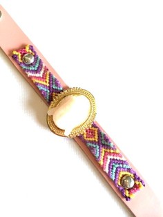 Luxury Bracelet Ibiza Style Pink Buddha (1 pc.)