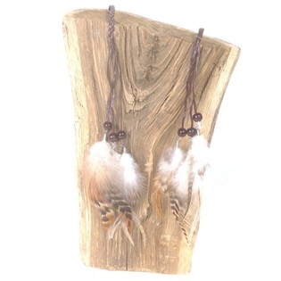 Feather Headband/Necklace Cream (1 pc)