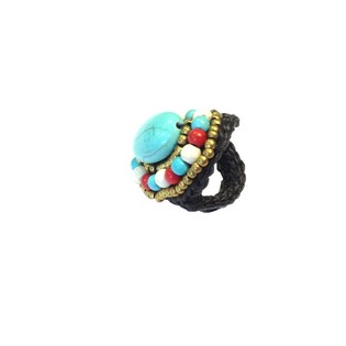 Ibiza-Style Ring with Stone (1 pc)