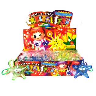 LED Starfish Necklace in Display (36 pcs)