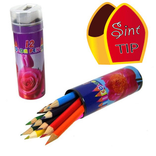 PENCILS IN SLEEVE + SHARPENER (24st).