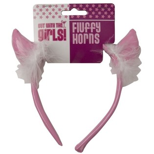 PINK DEVIL EAR BUDS WITH PLUSH (12st).