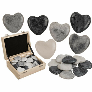 BUILT IN HEART SHAPE - WORRY STONES (36st)