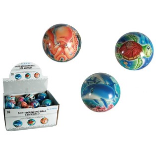 Soft Bouncy Balls with Sea Animals (24 pcs)
