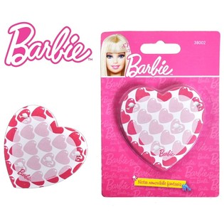 BARBIE HEART-SHAPED MEMO PAD ON CARD (6 pcs.)