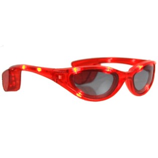 LED SUNGLASSES - COLOR: RED (12st).