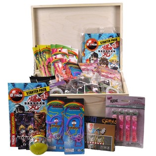 FREE - WOOD WITH TREASURY 150 ST. MIX Grabbelton ITEMS (150 + Free St. Kist)