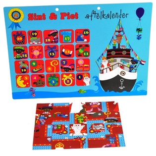 Sinterklaas & Piet Countdown Calendar - Model 2 (9 pcs)