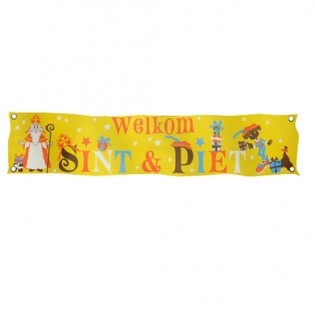 MEGA BIG ST & PIET WELCOME BANNER XXL 300 X 60 CM. (7pcs.)