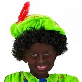 Black Pete Beret for Children - Sinterklaas Velvet Cap (20 pcs.)