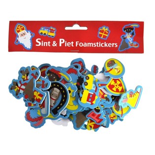 60 Sinterklaas & Piet Foam Stickers (3 Sets)