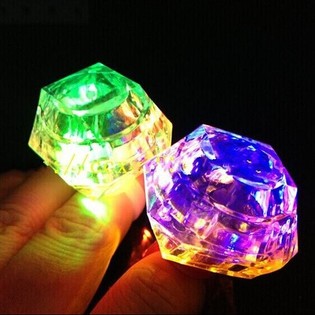 Luminous Glowing Rings in Display Box (36 pcs) - LED Party Rings