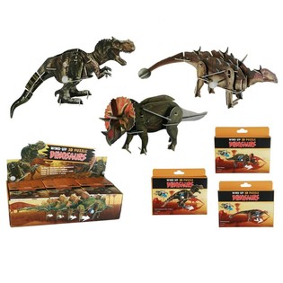 Wind-up Dinosaur 3D Puzzle in Display (20 pcs)