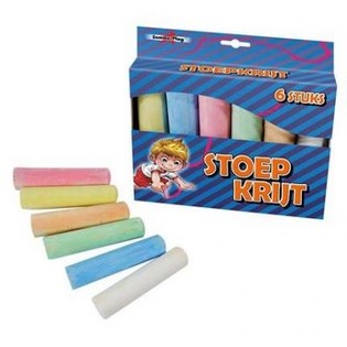 Large Sidewalk Chalk in Box - 6 Pieces (12 pcs)