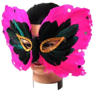 Feather Eye Mask - Model 4 (5 pcs.)