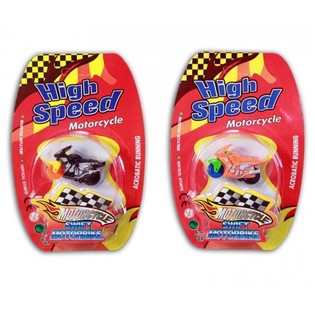 High Speed Friction Stunt Motorcycle on Card (24 pcs)