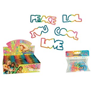 *** *** LUCKY SPOT CHEAP BRACELETS BANDS FOR CHILDREN - MODEL: WORDS (24st).