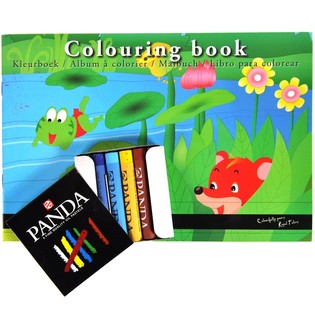 ROYAL TALENS Coloring Book with Pastel Crayons (12 pcs.)