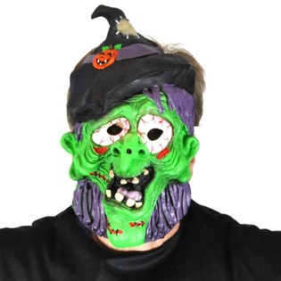 Flexible Witch Mask (2 pcs) | Wholesale Halloween & Carnival