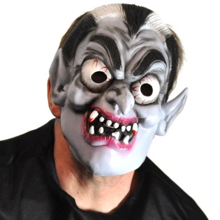 Flexible Dracula Mask (6 pcs) | Wholesale Halloween Party Supplies