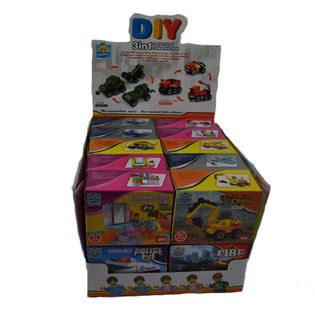 BRICKS BUILDING BLOCKS - MIX SERIES IN DISPLAY (20 pcs.)