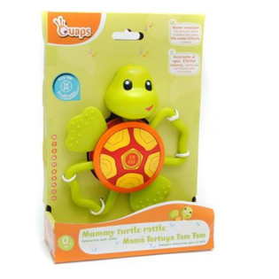 Quaps Turtle Teething Ring with Sound Effects (1 pc.)
