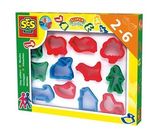 SES Clay/Dough Cutters (12 colors/shapes) (1 pc.)