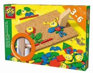 SES Tap Tap Art Fantasy - Cork & Wood Hammer Toy (1 pc.)
