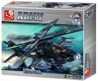 Sluban Apache Battle Helicopter M38-B0511 (1st.)