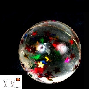 STUDER BALLS WITH STARS - Ø 3 CM. (48th.)