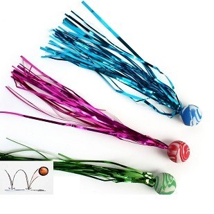 BALL BALL WITH LONG GRIP, 2,5 CM (48 pcs)
