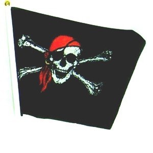 PIRATES FLAG ON STICK (48st.)