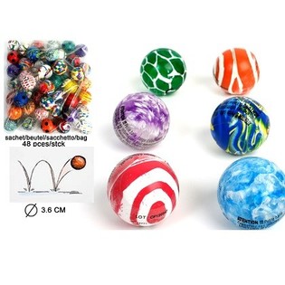 MIX PART EARBING BALLS - &Oslash; 3.6 CM. (48st.)