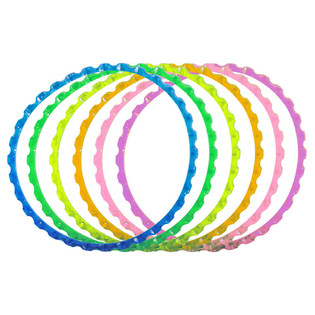 6 Pieces OF SHAPE RIBBEL BRACELETS WITH FELLE COLORS (12pcs)